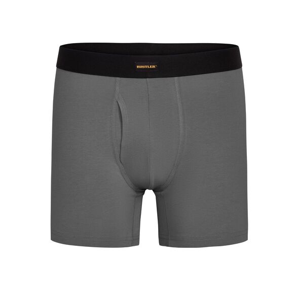 Wrangler 10-pack Comfort Cotton Rustler Boxer Briefs Men's L Black Charcoal NWT - Picture 5 of 8